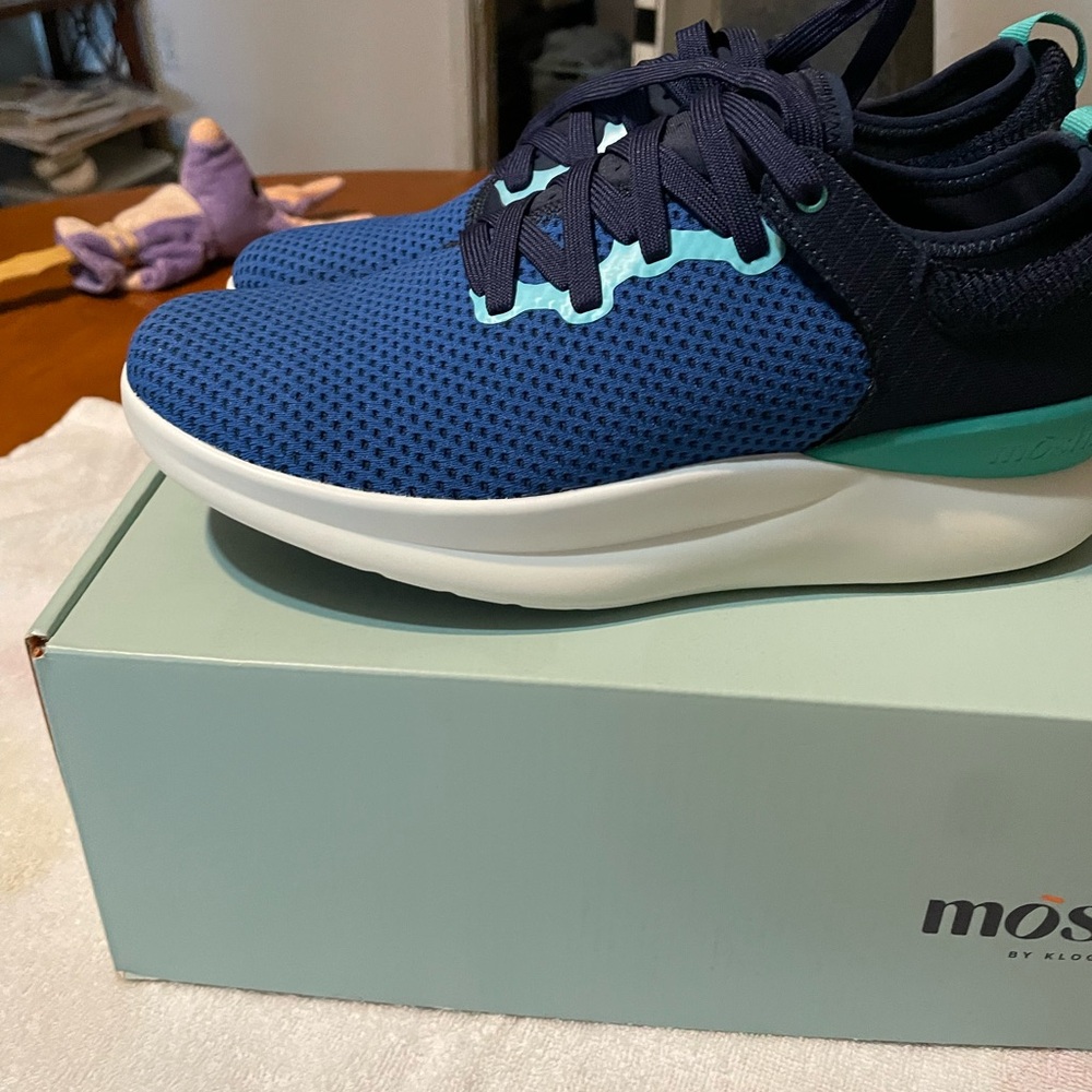 Blue and Teal Athletic Shoes for Women